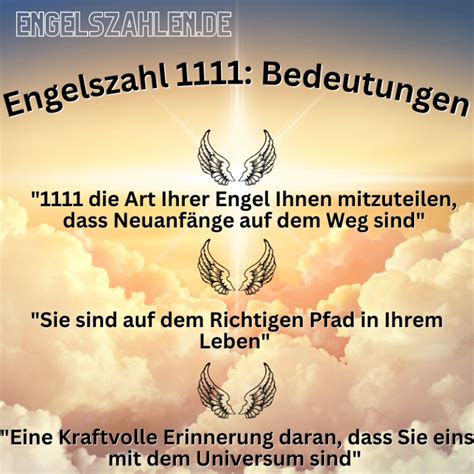 1111 Engelszahl: Ein Versprechen für neue Anfänge